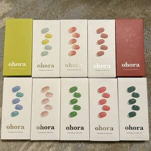 SOLD Large lot Ohora semi cured gel nail w lamp